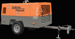 Sullivan-Palatek D260PDKR portable air compressor 260 CFM dual pressure