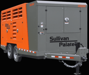 Sullivan-Palatek portable air compressor 1300-1800 CFM high capacity